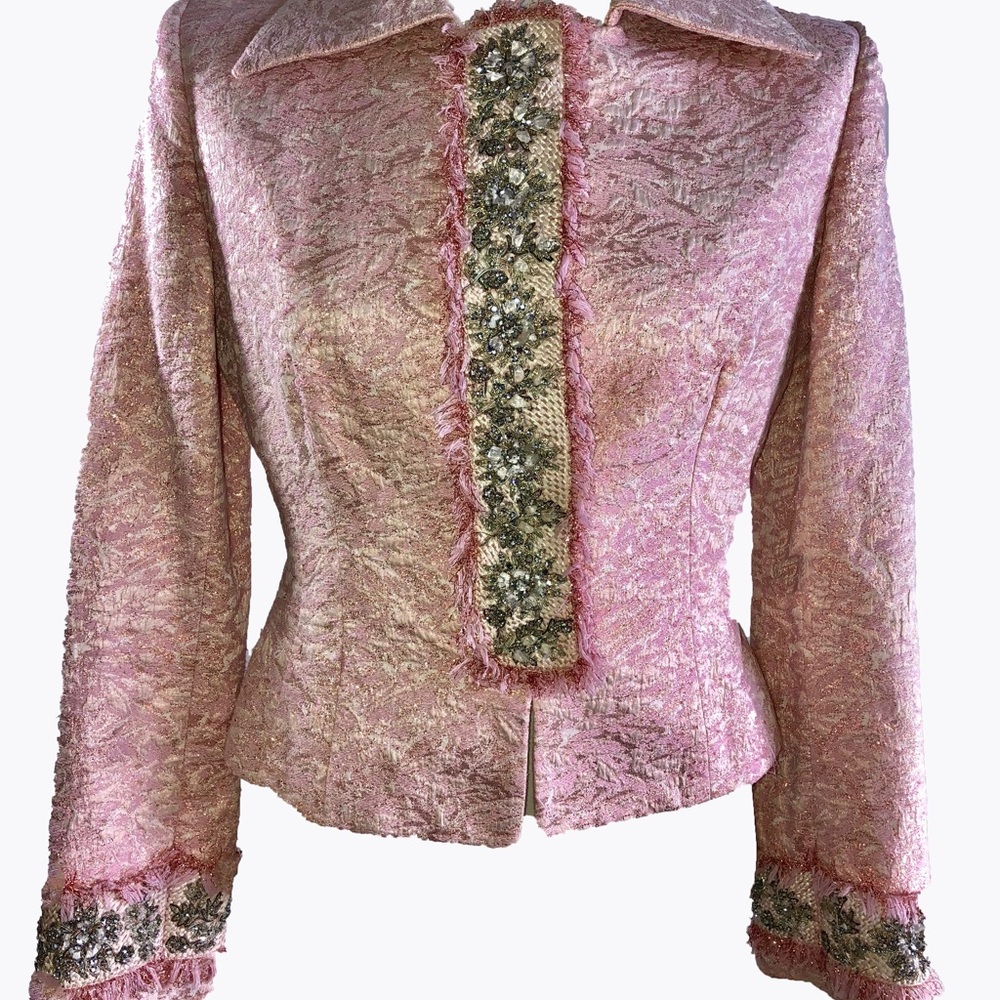 Badgley Mischka Embellished Blazer